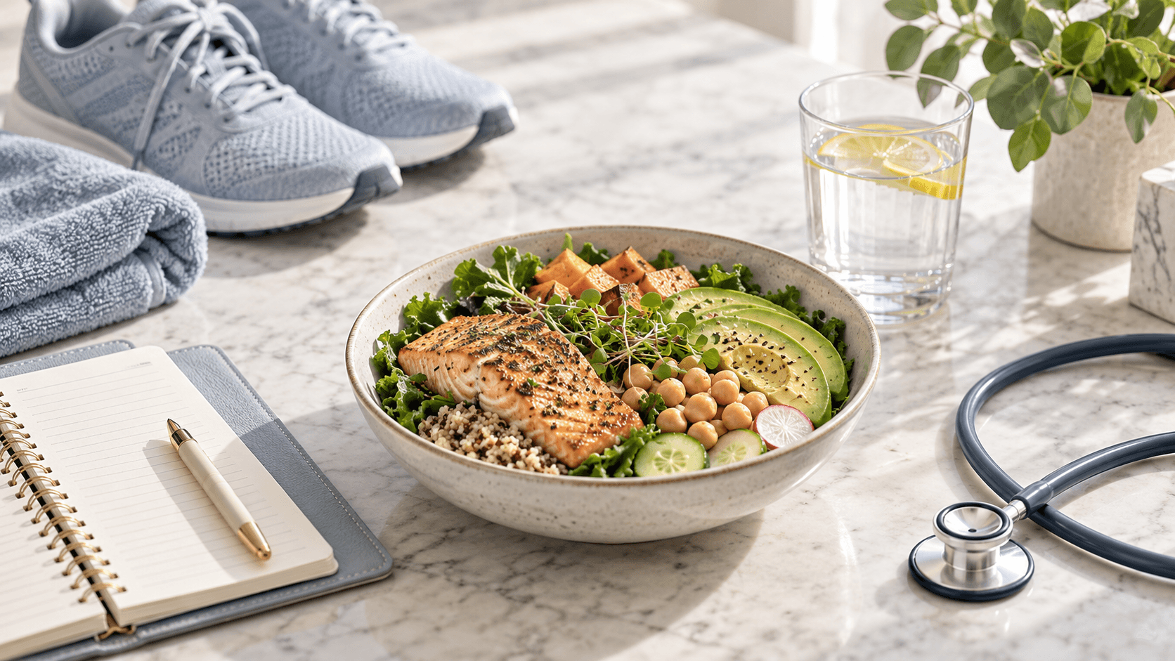 Alimentos variados para una alimentación saludable